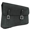 Motorcycle Bike Right Side Saddle Bag Leather Rigid Flap Solo Western view 1
