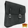 Motorcycle Bike Right Side Saddle Bag Leather Rigid Flap Solo Western view 3