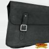 Motorcycle Bike Right Side Saddle Bag Leather Rigid Flap Solo Western view 4