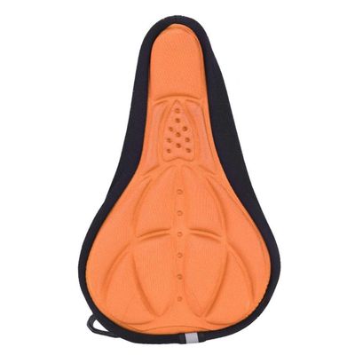 Seat Cover, Comfortable Soft Wide 3D Seat Cushion Cover for Mountain Riding Accessory(Orange)