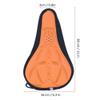 Seat Cover, Comfortable Soft Wide 3D Seat Cushion Cover for Mountain Riding Accessory(Orange) view 4
