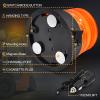 Magnetic Cordless Beacon Light,Amber Rechargeable Strobe Lights for Trucks,Portable Flashing Emergency Safety Warning Light for Postal Construction Vehicles Snowplow Golf Carts,Day/Night Visibility view 4