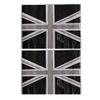 CoCocina 2Pcs Black Union Jack Flag Vinyl Mirrors Stickers for Mini Cooper view 3