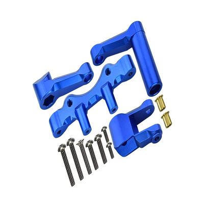 Aluminum Steering Assembly For LOSI 1:6 4WD Super Baja Rey LOS05013 / Super Baja Rey 2.0 LOS05021 Upgrades - Blue