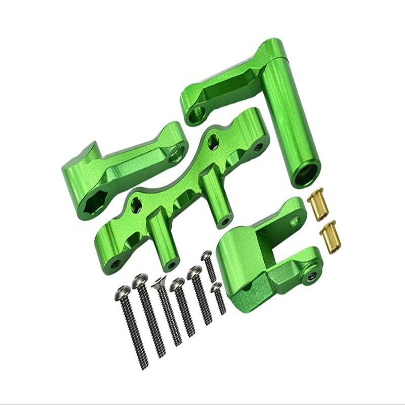Aluminum Steering Assembly For LOSI 1:6 4WD Super Baja Rey LOS05013 / Super Baja Rey 2.0 LOS05021 Upgrades - Green