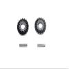 Thunder Tiger Truck K-ROCK MT4-G5 Upgrade Parts Harden Steel #45 Diff Bevel Gear - 4Pc Set Black view 1