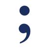 Applicable Pun Semicolon Symbol of Hope - Vinyl Decal for Outdoor Use on Cars, ATV, Boats, Windows and More - Dark Blue (Navy) 3 inch view 1