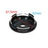 uxcell 4pcs 64mm Dia 4 Lugs Car Tire Wheel Center Hub Cap Cover w Black Badge Sticker view 3