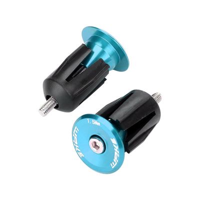 Handlebar Plug with Aluminum Alloy cover for Mountain Bike, Road Bike, BMX(Blue)