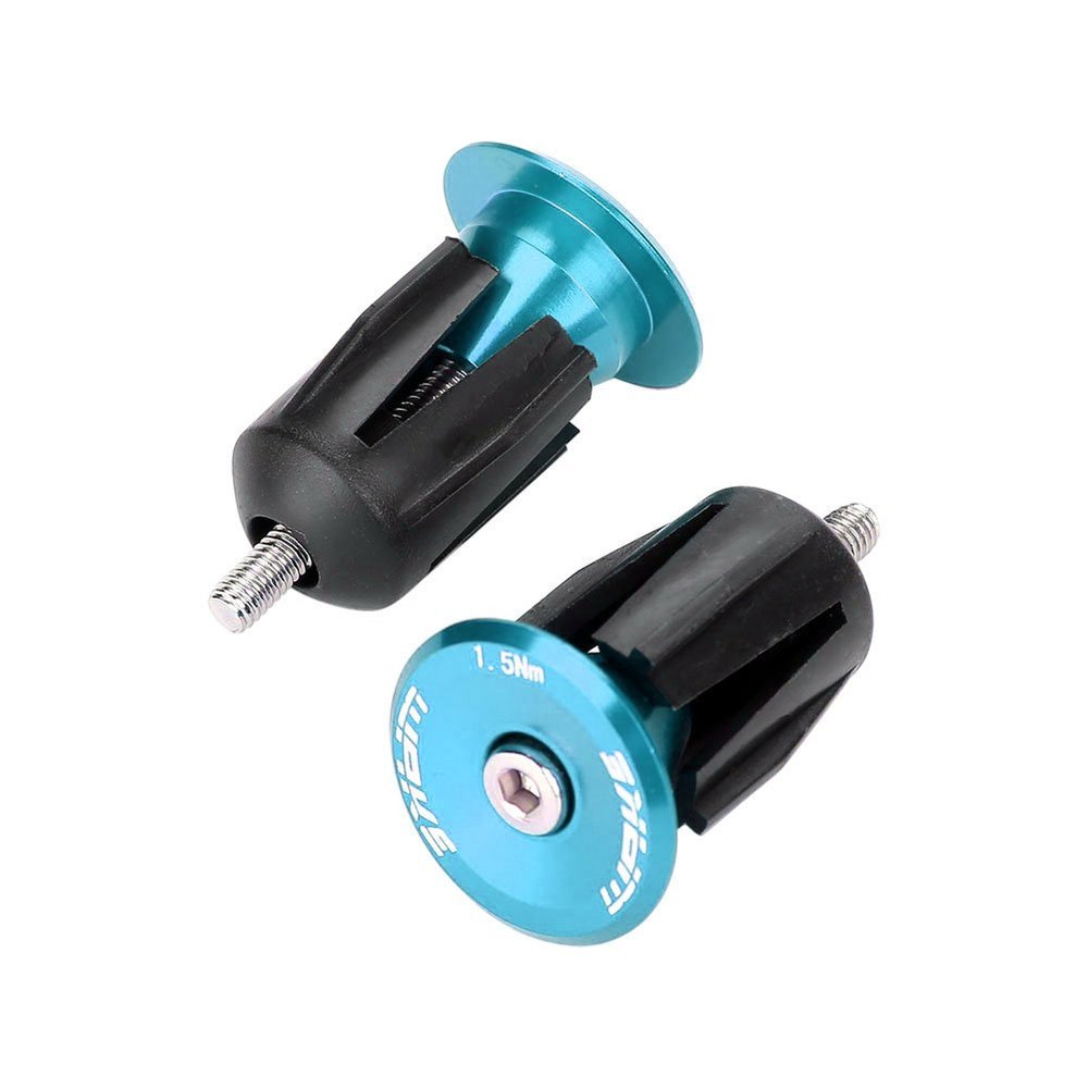 Handlebar Plug with Aluminum Alloy cover for Mountain Bike, Road Bike, BMX(Blue)