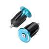 Handlebar Plug with Aluminum Alloy cover for Mountain Bike, Road Bike, BMX(Blue) view 1