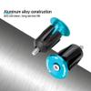 Handlebar Plug with Aluminum Alloy cover for Mountain Bike, Road Bike, BMX(Blue) view 3