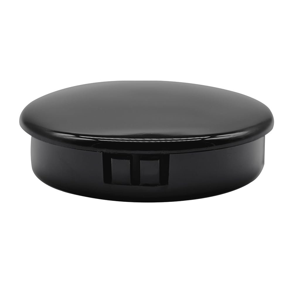 MARINE CITY Black 2-1/2 Inch PC Construction Steering Wheel Center Cap - High Strength, Fatigue Resistant, Easy Install, Gloss Finish - Ideal for Marines, Boats, Yachts