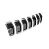 Jeep Cherokee Chrome Front Grille Trim Ring Inserts Mopar OEM view 3