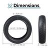 AlveyTech 12-1/2" x 3.0" Tire with V-Groove Q212 Tread for Electric Scooters view 2