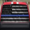 Lets Print Big Blue Line Crackle Rear Window Graphic (Laminated, 20"x65") view 1