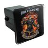 GRAPHICS & MORE American Fire Department Firefighter Skeleton Fears Me Tow Trailer Hitch Cover Plug Insert view 1