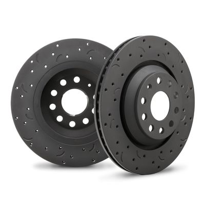 Hawk Performance HTC4941 Cross-Drilled and Slotted Talon Rotors