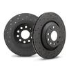 Hawk Performance HTC4941 Cross-Drilled and Slotted Talon Rotors view 1