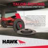 Hawk Performance HTC4941 Cross-Drilled and Slotted Talon Rotors view 2