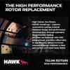 Hawk Performance HTC4941 Cross-Drilled and Slotted Talon Rotors view 3