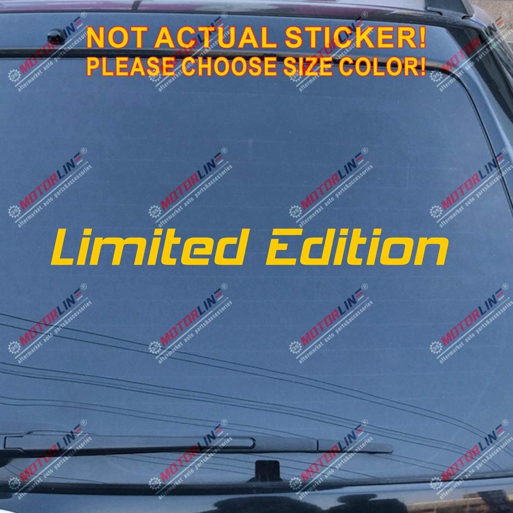Limited Edition Decal Sticker Car Vinyl Racing Sport JDM Style c (Yellow, 20'' (50.8cm))