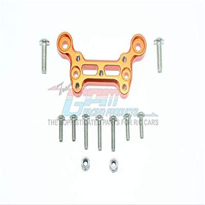 GPM for Arrma 1/8 Outcast 6S BLX Stunt Truck Upgrade Parts Aluminum Front Dirt Guard Mount - 1Pc Set Orange