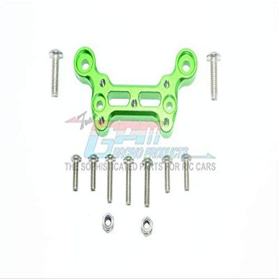 GPM for Arrma 1/8 Outcast 6S BLX Stunt Truck Upgrade Parts Aluminum Front Dirt Guard Mount - 1Pc Set Green