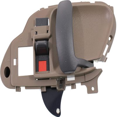 Garage-Pro Interior Door Handle Compatible with 1995-1999 Chevrolet K1500, 1995-2000 Tahoe, 1995-1999 C1500 & 1995-1999 K1500 Suburban Front or Rear, Passenger Side Brown Bezel with Black Lever