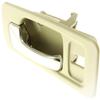 Garage-Pro Interior Door Handle Compatible with 1990-1993 Honda Accord Sedan Front, Driver Side Beige Bezel with Chrome Lever view 2