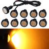 Yolu 10-Pack Eagle Eye Lights Amber 4014 12-SMD 20mm Eagle Eye Led Bulbs Daytime Running Lights Reverse Tail Brake Turn Signal Light Tail Backup Lights Clearance Marker Lights 12V view 1