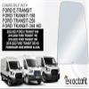 Passenger Side Mirror Glass Replacement For 2015-2025 Ford Transit T150 T250 T350 HD, 2022-2025 E-Transit Electric Van Right Door Mirrors with Adhesives exactafit 8622R view 3