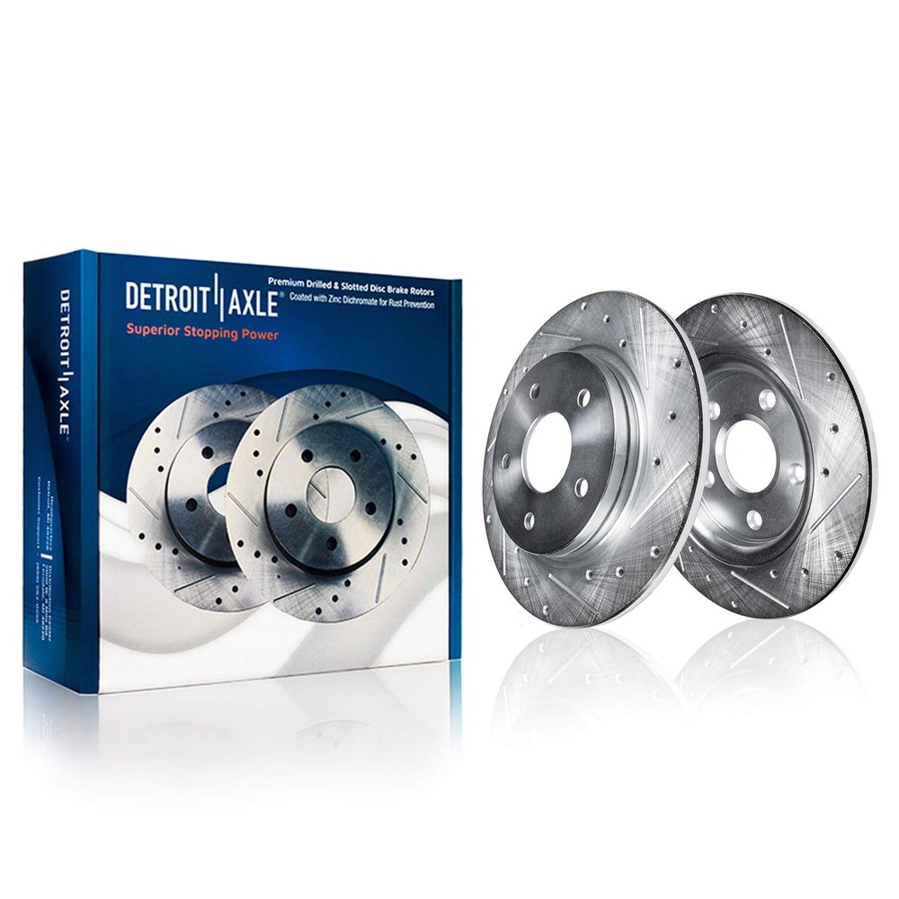 Detroit Axle - Rear Brake Rotors for 2006-2018 Toyota RAV4, 2010-2012
