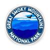 3.5" Great Smoky Mountains National Park Vinyl Decal Sticker Tennessee Blue view 1