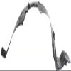 Garage-Pro Fender Liner Compatible with 1991-1994 Nissan Sentra Front, Driver Side view 4