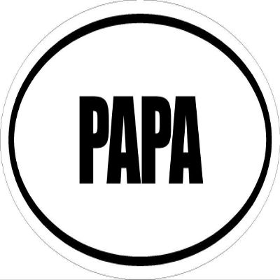 MFX Design Magnet 3" Printed Euro Oval Style Decal Oval PAPA Decal Sticker dcor Great Size for Mug Phone case Hard Hats and Helmets.