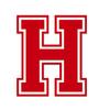 Applicable Pun Varsity Letter H - Vinyl Decal for Outdoor Use on Cars, ATV, Boats, Windows and More - Red 4 Inches Tall view 1