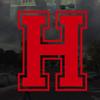 Applicable Pun Varsity Letter H - Vinyl Decal for Outdoor Use on Cars, ATV, Boats, Windows and More - Red 4 Inches Tall view 2