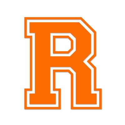 Applicable Pun Varsity Letter R - Vinyl Decal for Outdoor Use on Cars, ATV, Boats, Windows and More - Orange 3 Inches Tall