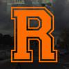 Applicable Pun Varsity Letter R - Vinyl Decal for Outdoor Use on Cars, ATV, Boats, Windows and More - Orange 3 Inches Tall view 2