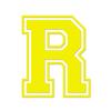 Applicable Pun Varsity Letter R - Vinyl Decal for Outdoor Use on Cars, ATV, Boats, Windows and More - Yellow 4 Inches Tall view 1