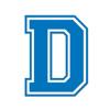 Applicable Pun Varsity Letter D - Vinyl Decal for Outdoor Use on Cars, ATV, Boats, Windows and More - Sky Blue 5 Inches Tall view 1