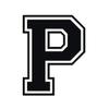 Applicable Pun Varsity Letter P - Vinyl Decal for Outdoor Use on Cars, ATV, Boats, Windows and More - Black 4 Inches Tall view 1