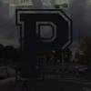 Applicable Pun Varsity Letter P - Vinyl Decal for Outdoor Use on Cars, ATV, Boats, Windows and More - Black 4 Inches Tall view 2