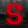 Applicable Pun Varsity Letter S - Vinyl Decal for Outdoor Use on Cars, ATV, Boats, Windows and More - Red 3 Inches Tall view 2