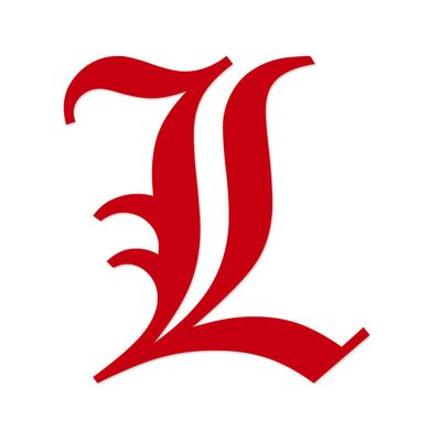 Applicable Pun Old English Letter L - Vinyl Decal for Outdoor Use on Cars, ATV, Boats, Windows and More - Red 4 Inches Tall