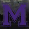 Applicable Pun Varsity Letter M - Vinyl Decal for Outdoor Use on Cars, ATV, Boats, Windows and More - Purple 3 Inches Tall view 2