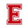 Applicable Pun Varsity Letter E - Vinyl Decal for Outdoor Use on Cars, ATV, Boats, Windows and More - Red 4 Inches Tall view 1