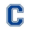 Applicable Pun Varsity Letter C - Vinyl Decal for Outdoor Use on Cars, ATV, Boats, Windows and More - Blue 4 Inches Tall view 1