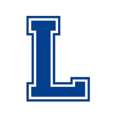 Applicable Pun Varsity Letter L - Vinyl Decal for Outdoor Use on Cars, ATV, Boats, Windows and More - Blue 4 Inches Tall